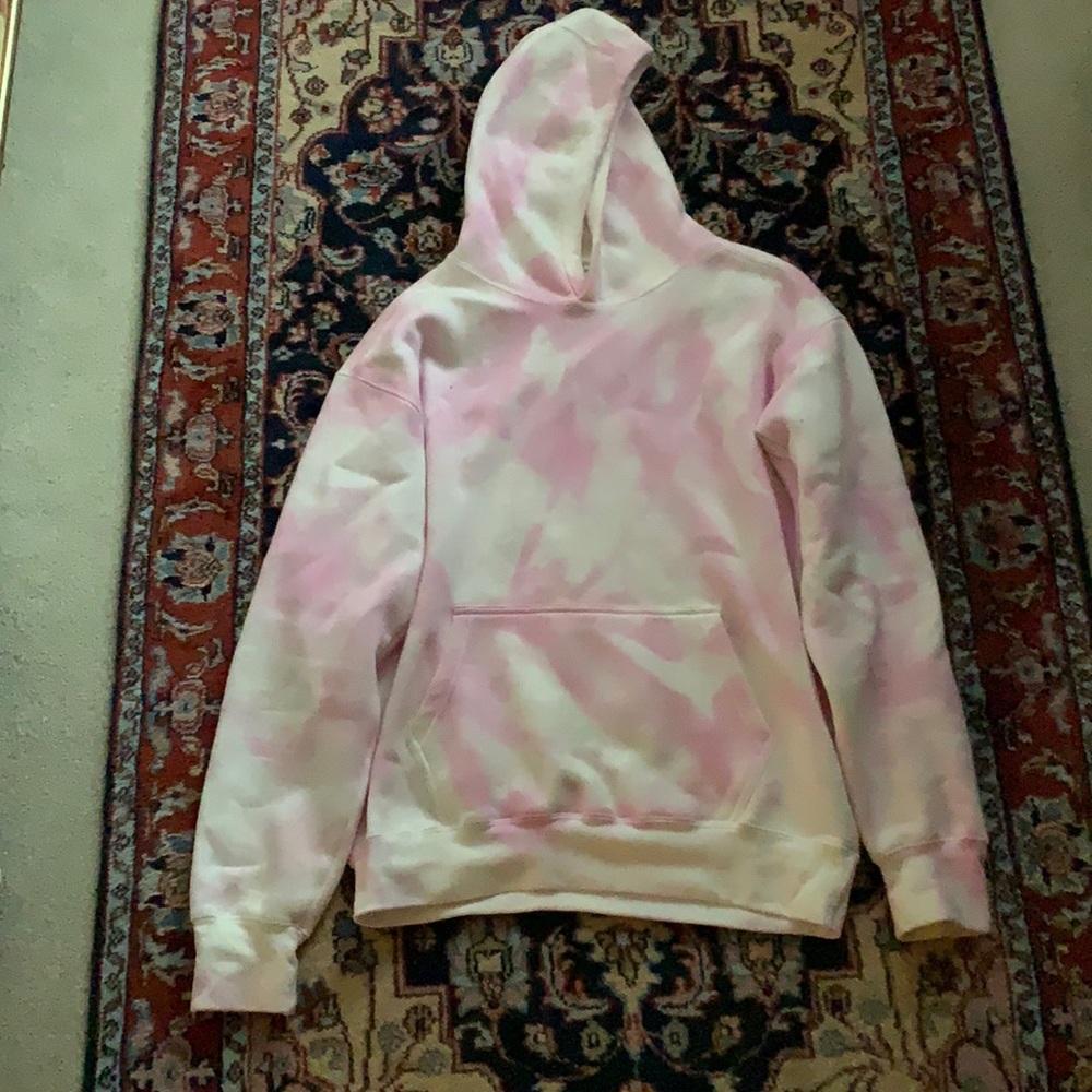 Pink tie dye hoodie